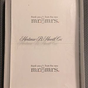 Pkg of 50 Mr. & Mrs. Thank You Note card’s with envelopes